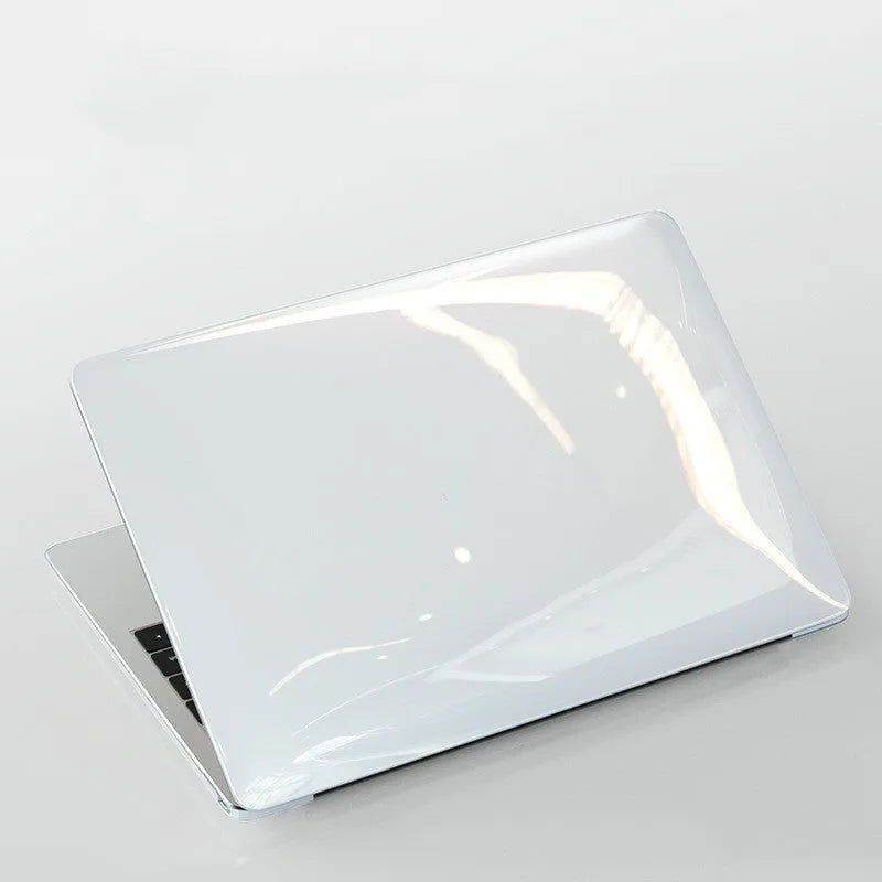 Black and transparent PC hard shell protective cases for Apple MacBook Pro 14-inch and 16-inch laptops