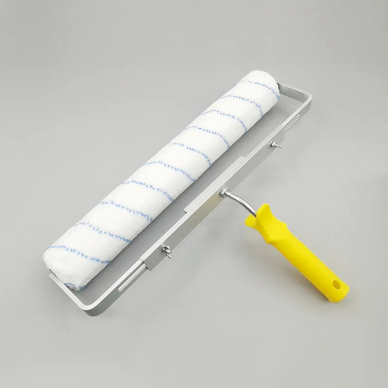 18-inch paint roller set with three brush head types and extendable handle for wall painting