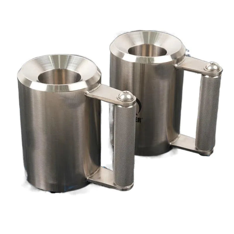 Silver stainless steel 8kg dumbbell cup for adjustable kettlebell equipment