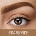Waterproof quick-drying eyebrow cream in dark grey and golden yellow shades for natural brow colour