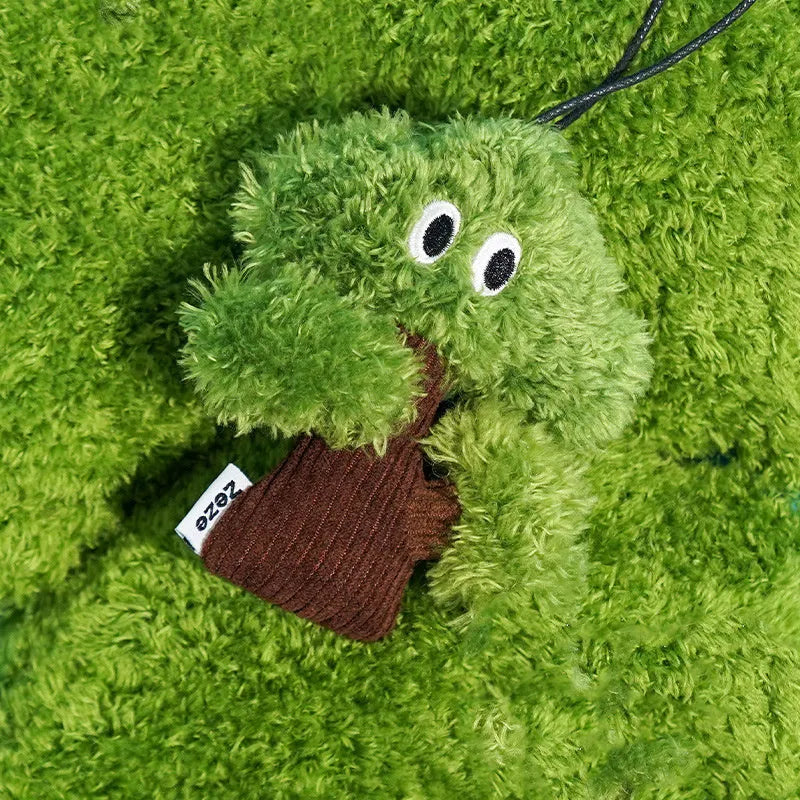 Cat mint toy bag pendant with tease stick in three size options