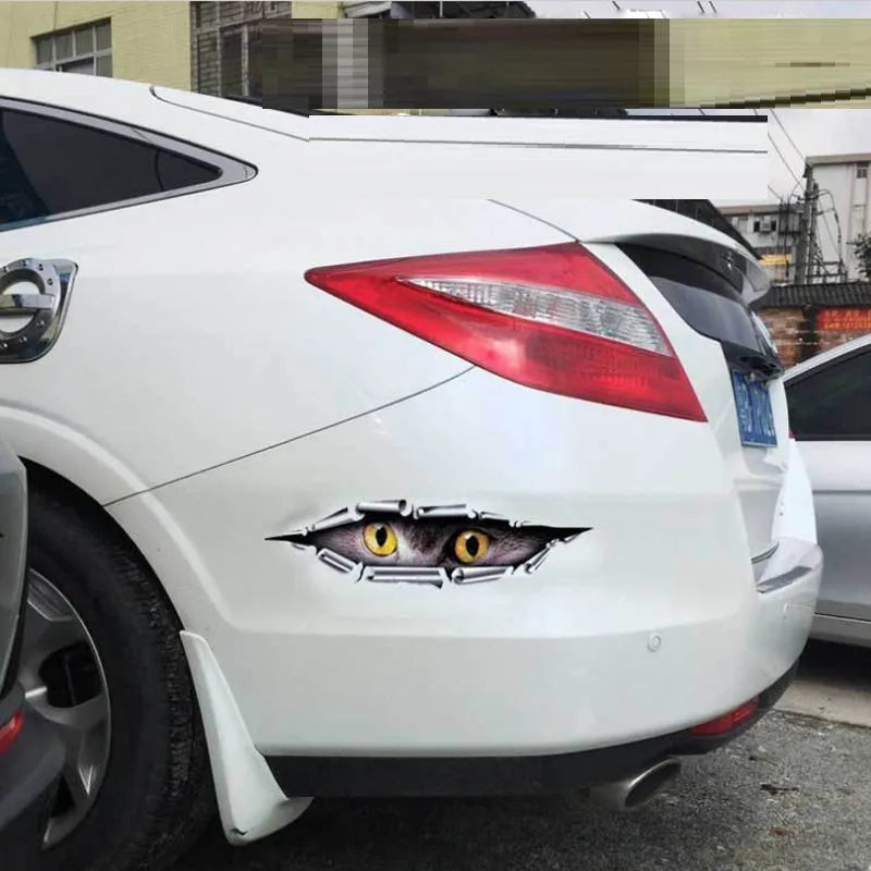 Tiger Eye or Eagle Eye pattern 3D car sticker for door and bumper decoration