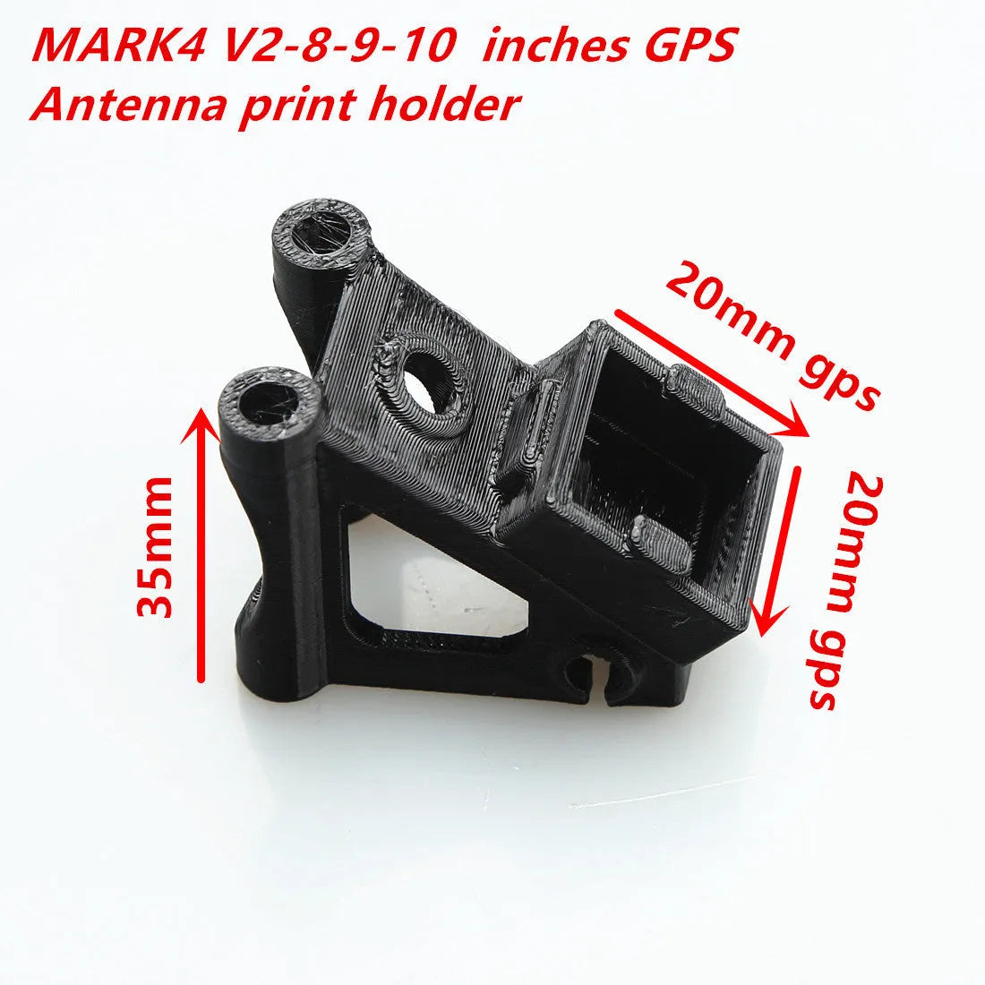 GPS seat plastic base for 20mm antenna pedestal mount printing part
