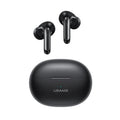 Wireless sports gaming Bluetooth headset in gradient blue colour showing compact in-ear design