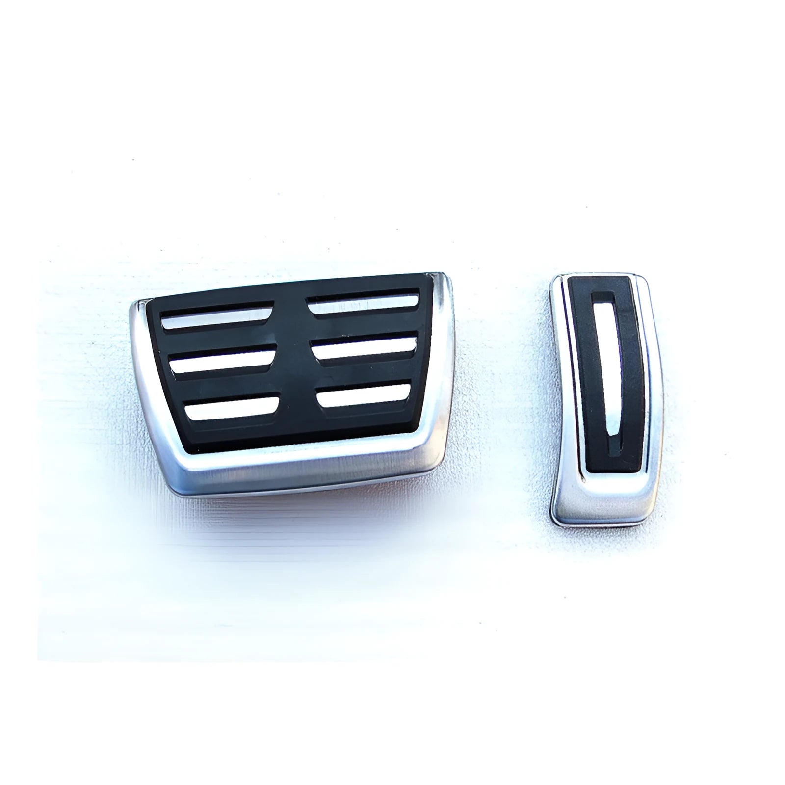 Stainless steel pedal cover for Porsche Macan with no-drill installation