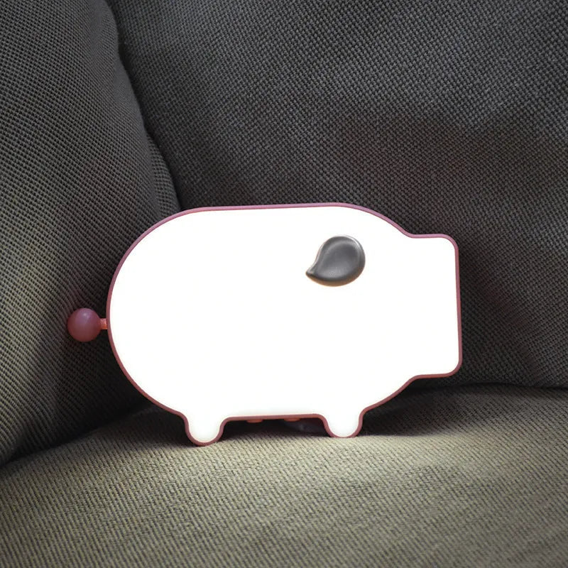 Blue or pink multifunctional LED alarm clock with temperature display and USB charging port