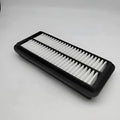 Black car air filter with 256x113x40mm dimensions for modern vehicles