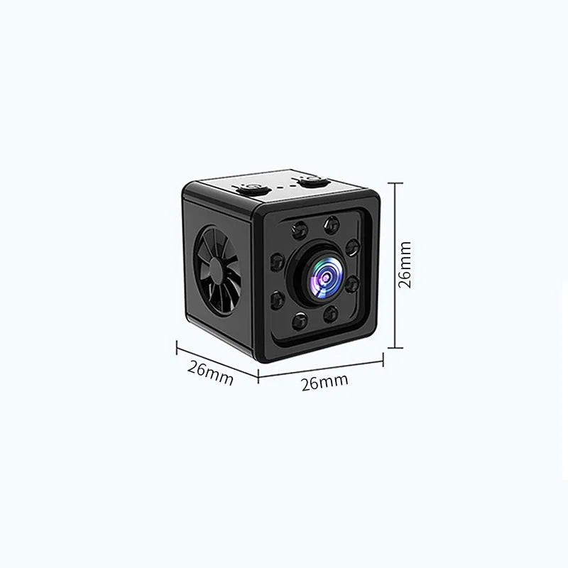 Black cubic K13 remote network sports HD camera on its included mounting bracket.