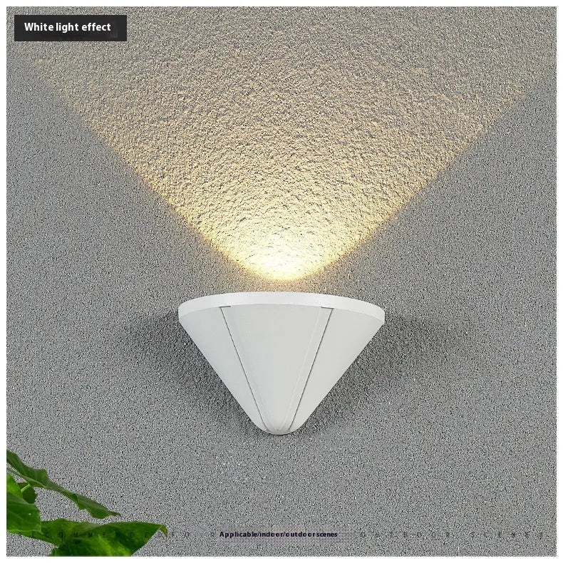 Black Bird's Nest design courtyard LED lamp with aluminium alloy shell, shown as a waterproof outdoor light.
