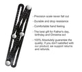 Four-sided aluminium alloy ruler template tool with inch and centimetre markings for measuring angles