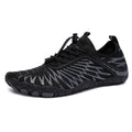 Breathable lace-up casual sports shoes in various colours with a rubber non-slip sole.