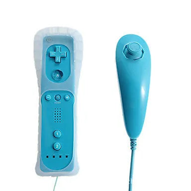 Wii left and right gamepad controllers in chosen colour with wireless infrared sensor