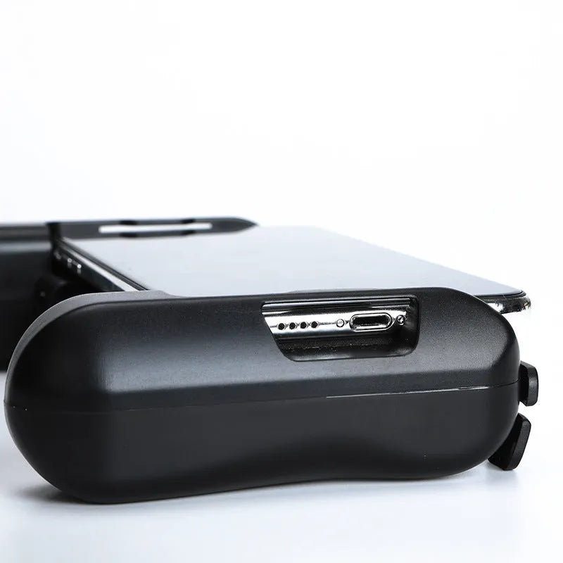 Black cooling Bluetooth controller-P2 for iPhone mobile gaming with extended battery life