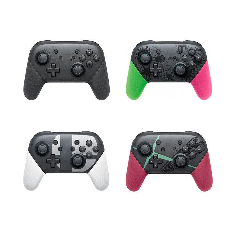 Wireless Bluetooth gamepad with vibration function in black, white, red, or green