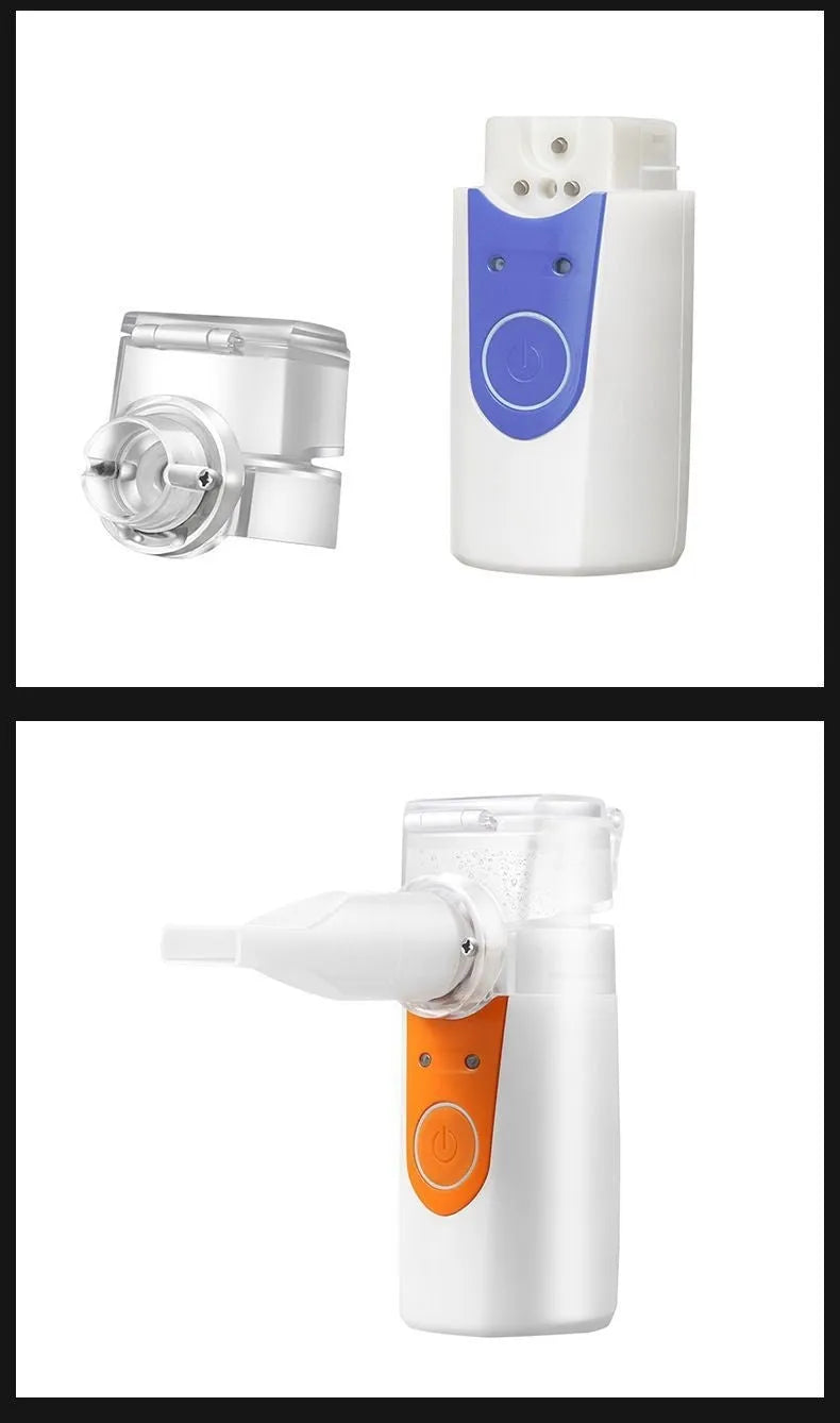 USB handheld nebuliser machine with columnar design for home drug atomisation