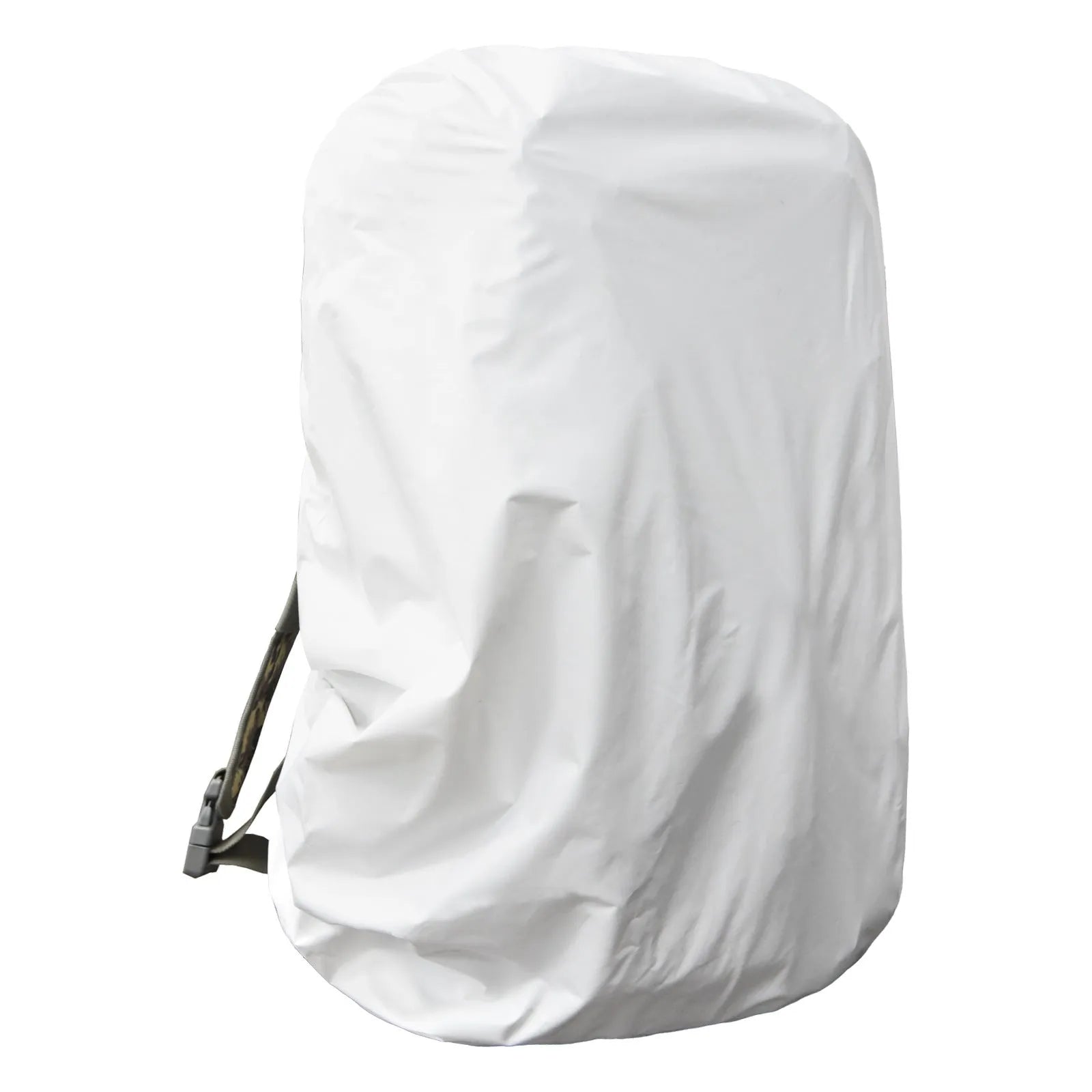 Large 80-litre backpack rain cover made from waterproof PU material in army green colour
