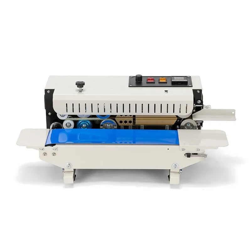 Mini manual steel seal sealing machine with date printing capability and adjustable controls