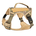 Tactical oxford cloth chest strap harness for a working dog in olive green colour