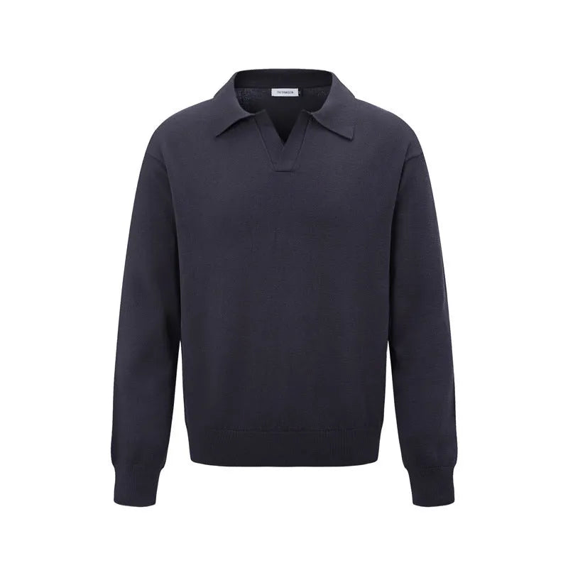 Loose fit acrylic pullover sweater in black, dark grey, or creamy-white colours