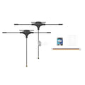 ELRS 915M 2.4G dual-frequency FPV receiver base station with Gemini receiver and T-shaped antennas for RC drones.