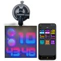 Bluetooth wireless LED car display screen with aluminium frame and 32x32 RGB lamp bead matrix