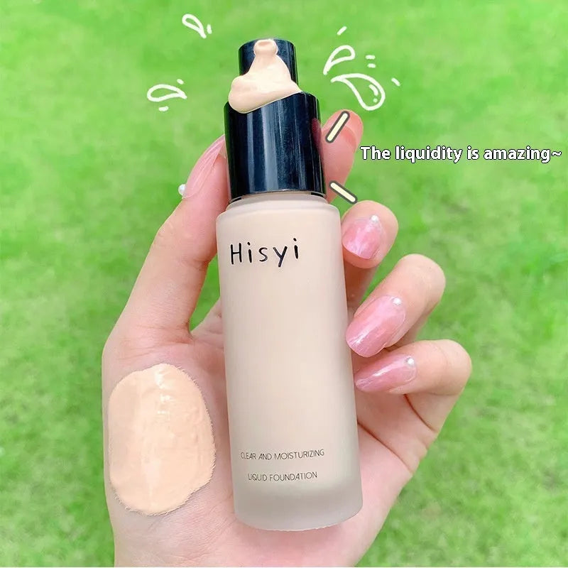Lightweight liquid foundation BB cream 30ml in Ivory White, Natural Color, and Deep Flesh Color
