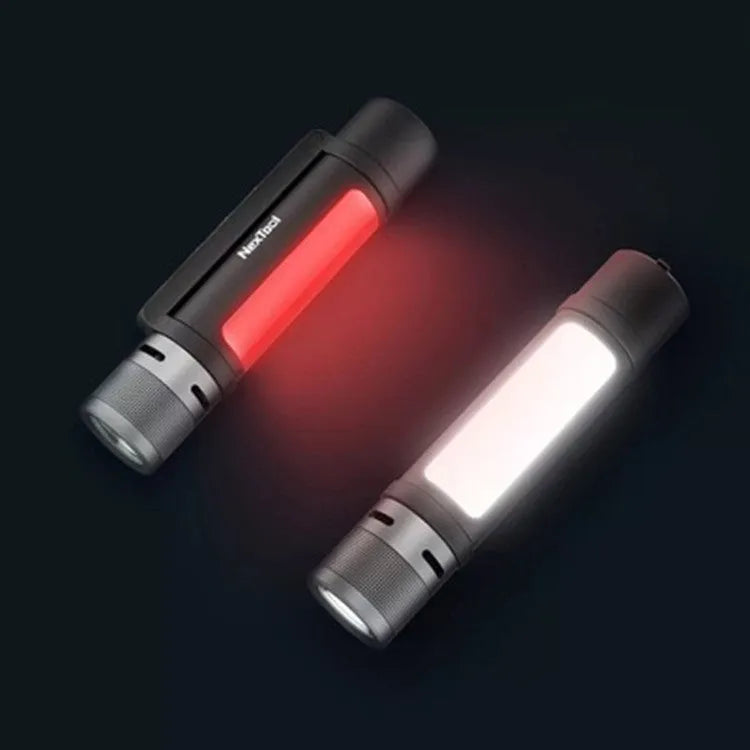 Home long-range portable rechargeable flashlight black aerospace aluminium IPX4 waterproof type-c charging power bank