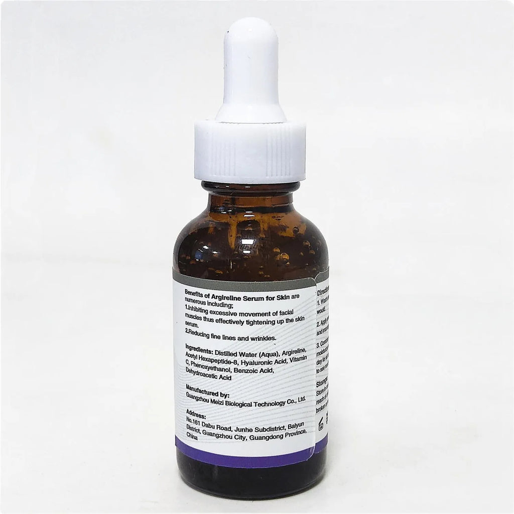 30ml bottle of six-peptide firming anti-wrinkle brightening hydrating moisturising liquid serum