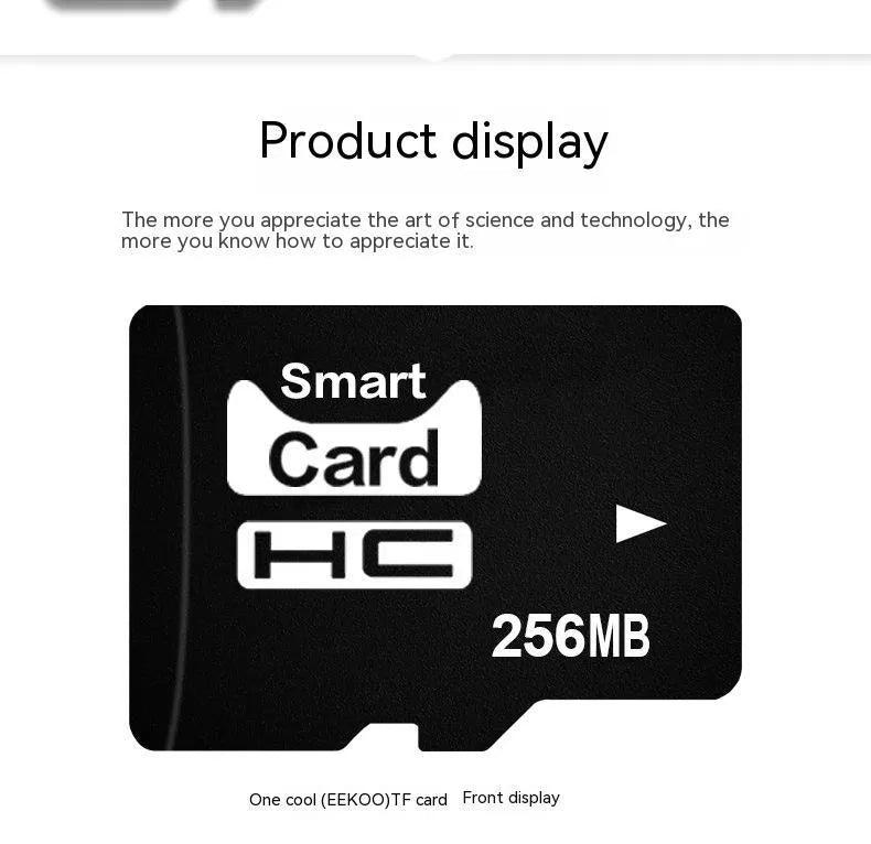 256MB memory card with integrated mini speaker measuring 11x15x1mm