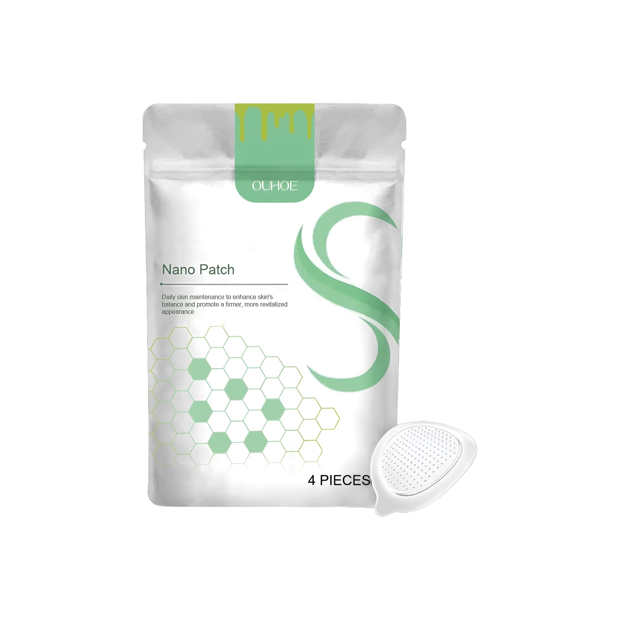 Four Micro Needle Body Shaping Care Patches in gel format with botanical extracts
