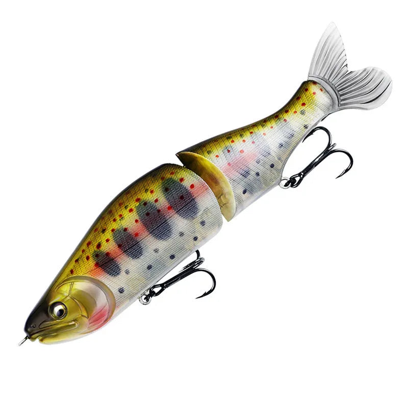 185mm long soft plastic fishing swimbait for bass in one of fifteen available colour options.