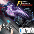 Red F1 four-wheel drive spray racing gesture sensing remote-control car with drift feature and plastic body