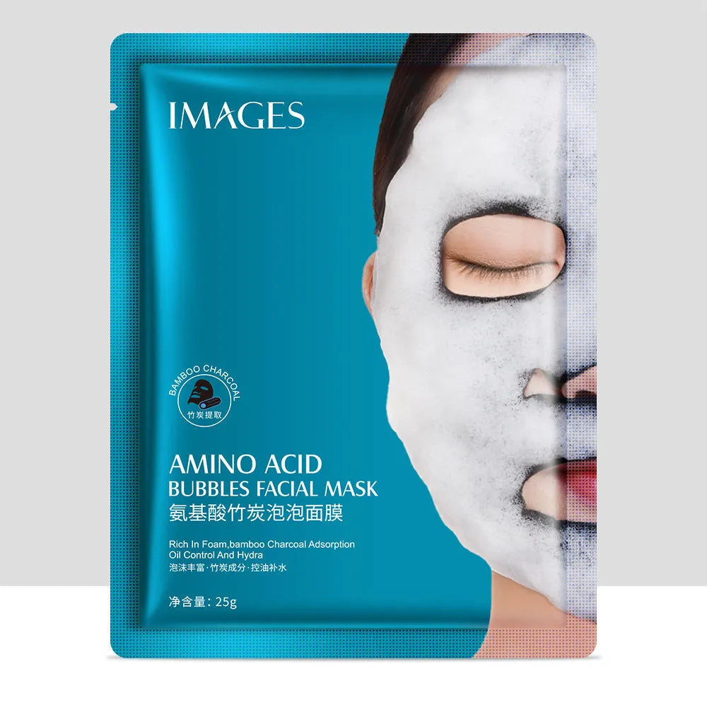 Image Beauty Hyaluronic Acid bamboo charcoal bubble sheet mask 25g