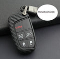 Carbon fibre pattern silicone key case for Dodge Chrysler Fiat remote key fob protection