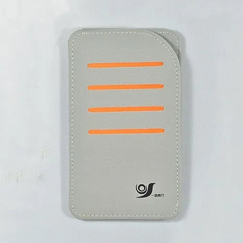 Set of four car sun visor shading panels and a vehicle-mounted storage bag in black or grey colour.