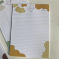 B5 sticky note paper pad with dog-themed cover and 30 double-sided adhesive sheets