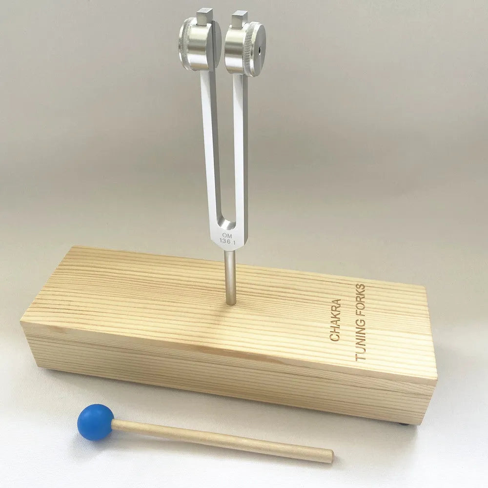 Aluminium alloy 432Hz tuning fork with speaker for sound therapy applications