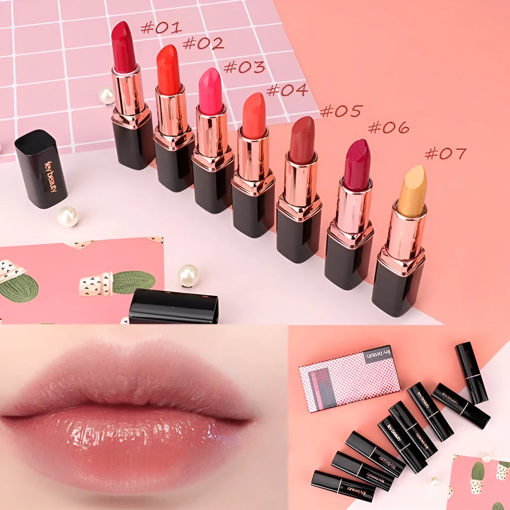 Fey Beauty moisturising lipstick in cameo brown nude shade with no-stain formula and 3.8g content