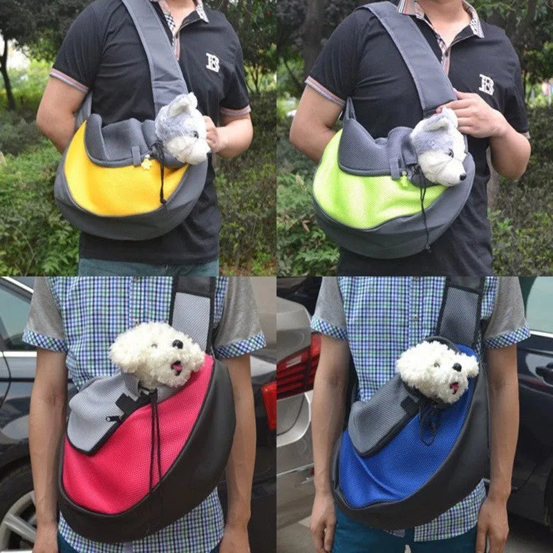 Pet carrier backpack for small cats and dogs in multiple colours with shoulder straps