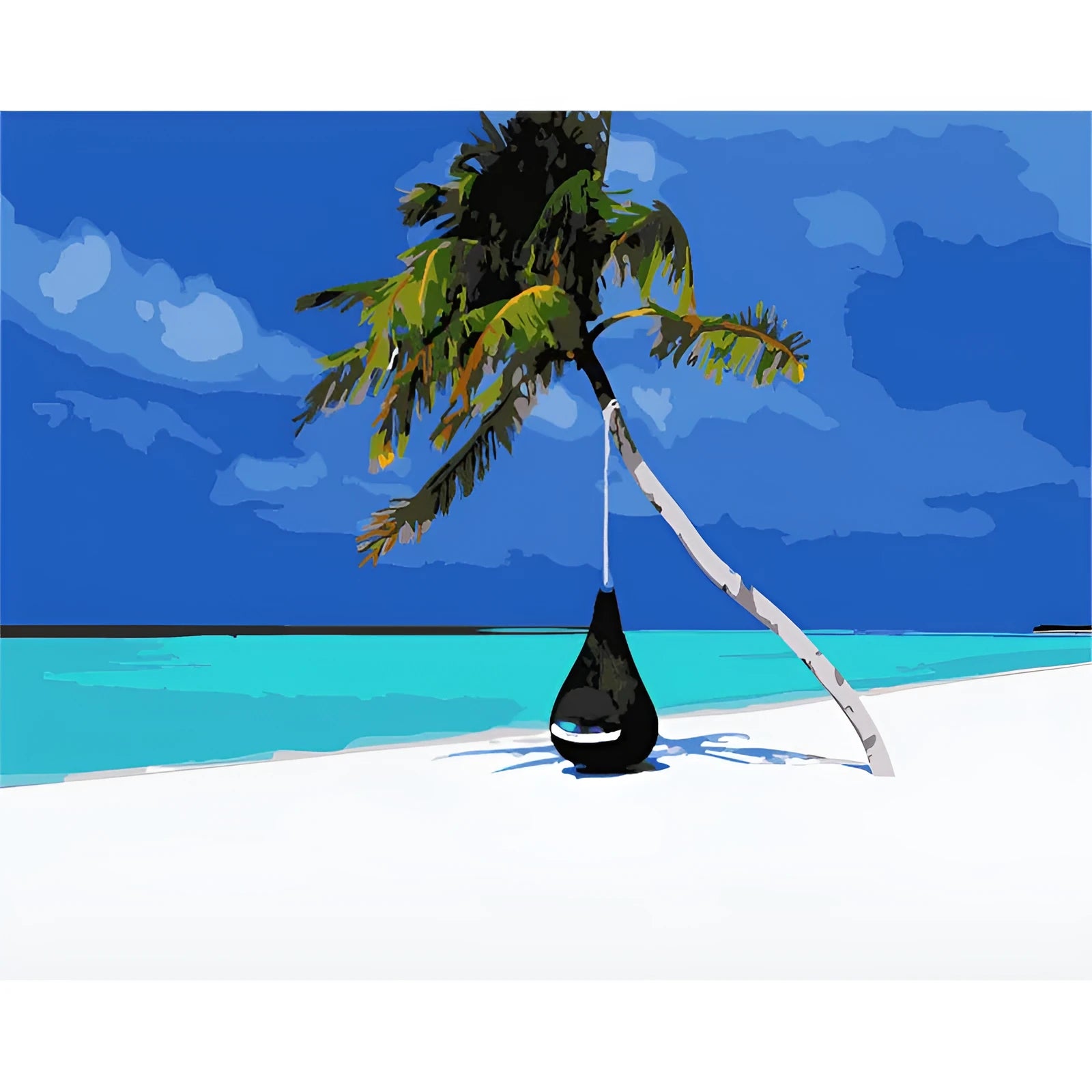 40 by 50 cm digital oil painting canvas print in Kz918 colour style