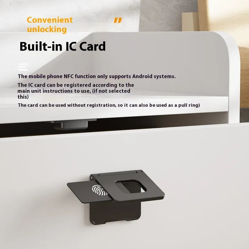 F079 punch-free invisible drawer lock with key for cabinets and wardrobes