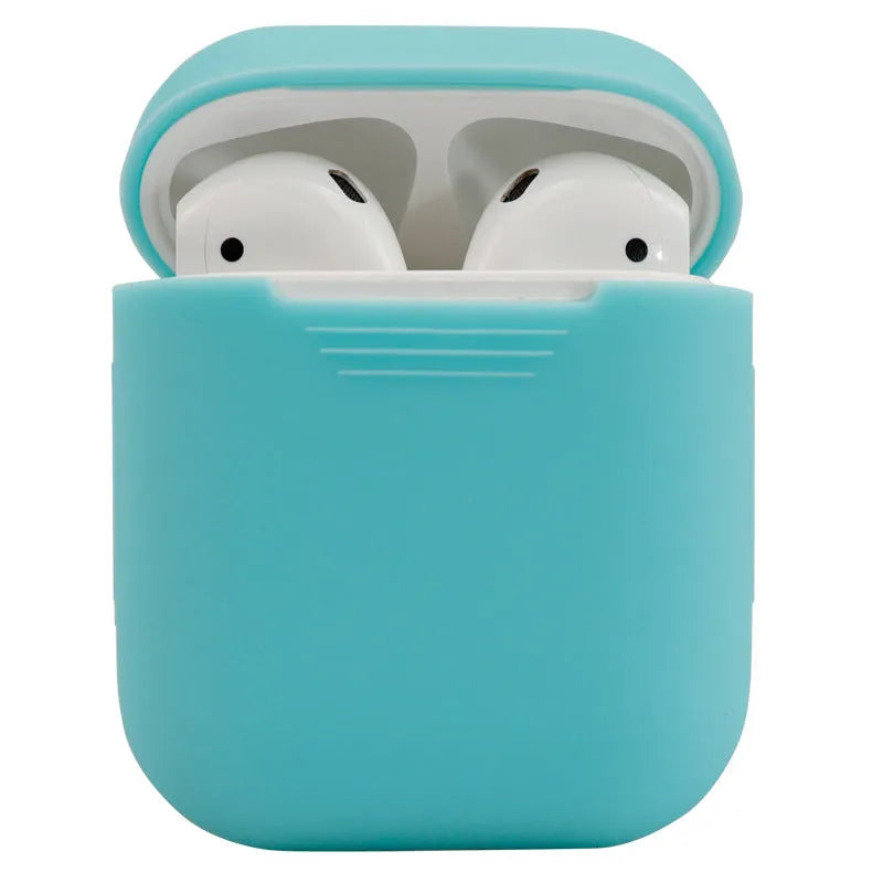 Silicone protective cover for AirPods 2 wireless earbuds in multiple colour options