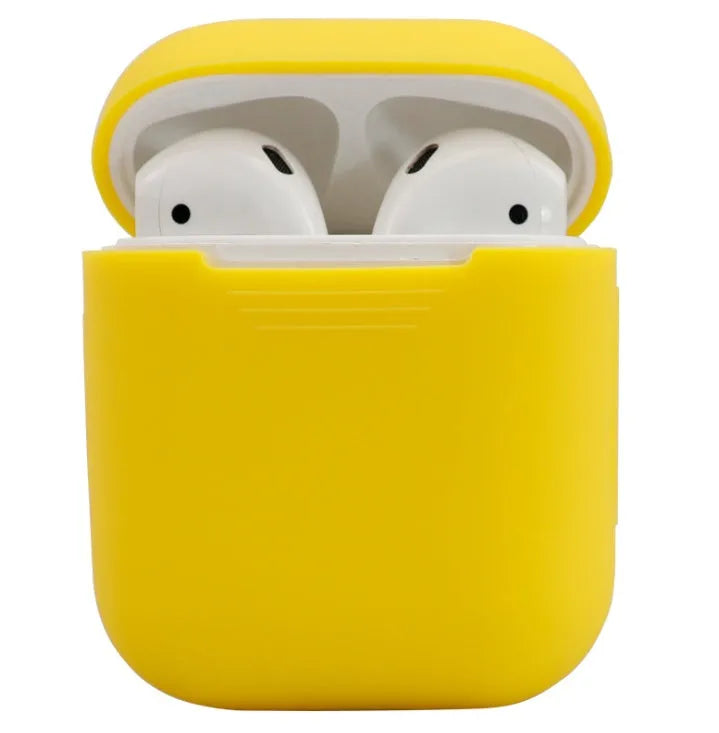 Silicone protective cover for AirPods 2 wireless earbuds in multiple colour options