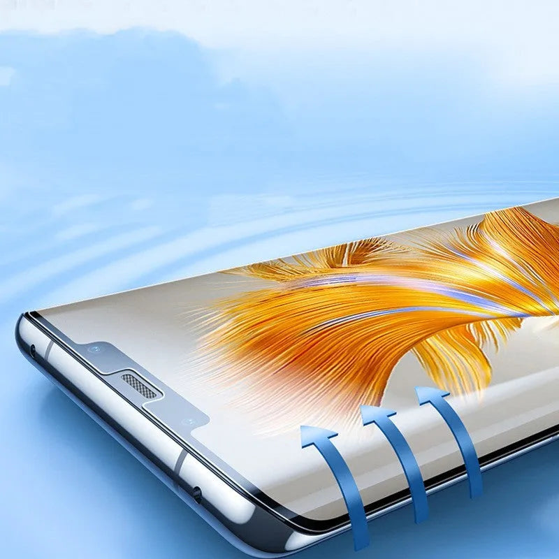 TPU screen protector for Huawei Mate60 and Mate60Pro phones with installation tool