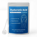 Container of pure hyaluronic acid powder, 150g net content, for DIY skincare formulations.