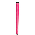 TPE material golf club grip shown in various colours including pink, red, blue, and black with coloured head designs.