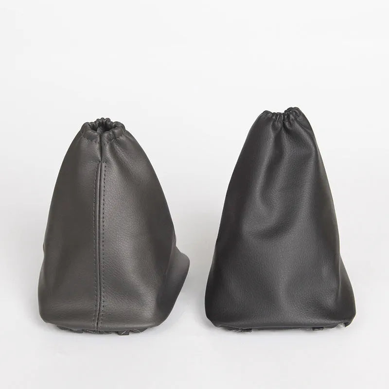 Black leather gear lever dust cover for Toyota Corolla with 15.2cm dimensions