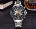 MCE mechanical men's explosion-proof watch with stainless steel case and luminous hands