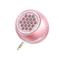 Universal external amplifier speaker in black, gold, or rose gold with 5V USB power input