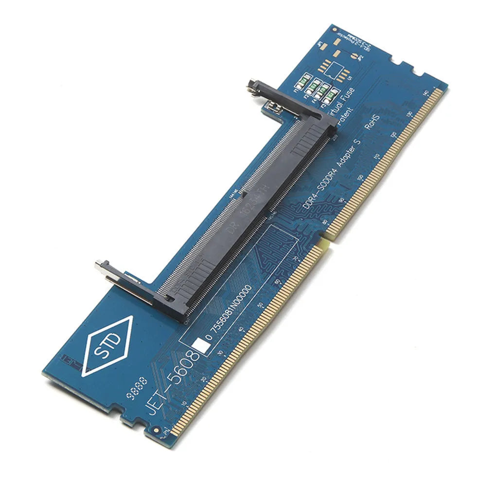 DDR4 laptop to desktop memory adapter card with anti-static bag and included memory stick